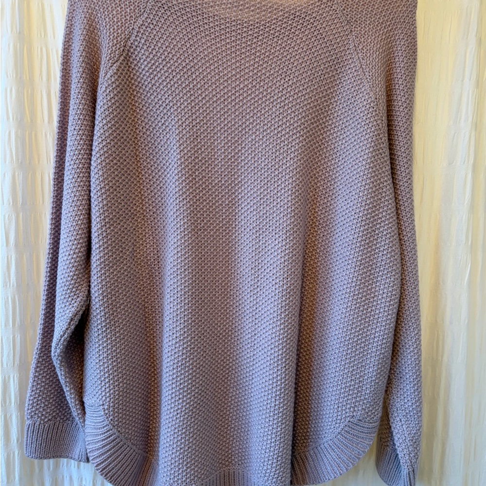 Suzy Shier Lilac Cable Knit Sweater - Picture 3 of 5